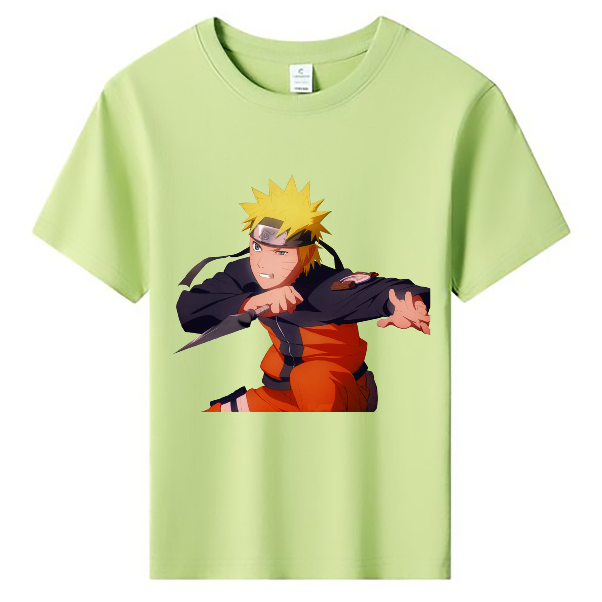 （画像用） NARUTO -ナルト- うずまき ナルト Uzumaki Naruto 綿100％キッズTシャツ（フロントプリント）